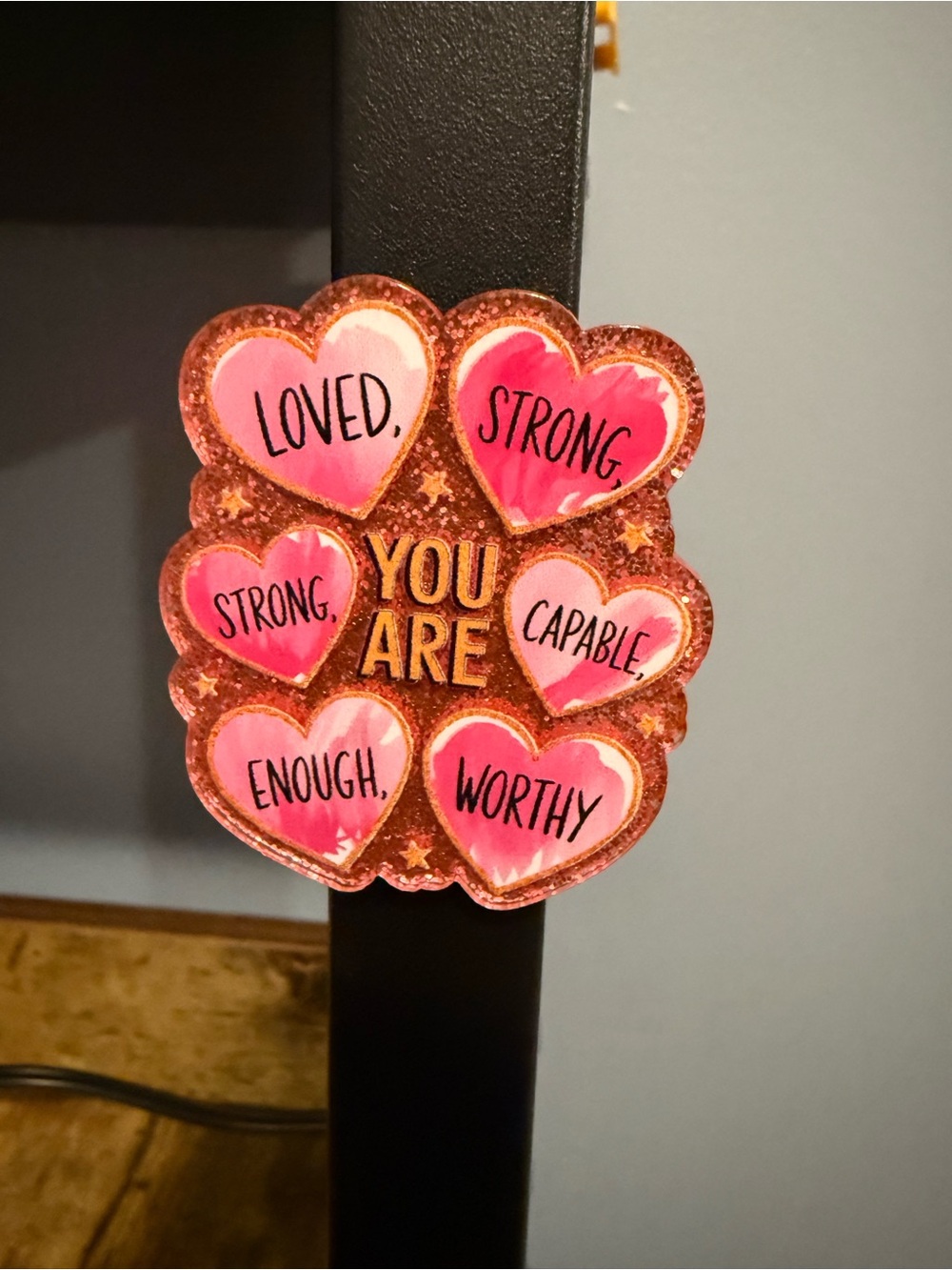 Heart Affirmations Acrylic Magnet